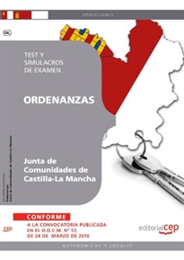 Books Frontpage Ordenanzas. Junta de Comunidades de Castilla-La Mancha Test y Simulacros de Examen