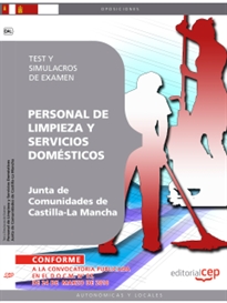 Books Frontpage Personal de Limpieza y Servicio Doméstico. Junta de Comunidades de Castilla-La Mancha. Test y Simulacros de Examen