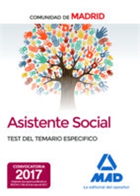 Books Frontpage Asistentes Sociales, Comunidad de Madrid. Test del temario especifico