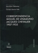 Front pageCorrespondencia Miguel de Unamuno-Jacques Chevalier 1907-1935