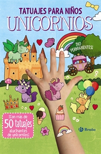Books Frontpage Tatuajes para niños. Unicornios