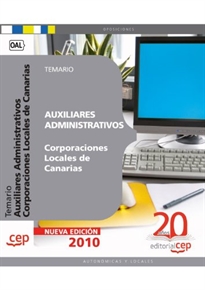 Books Frontpage Auxiliares Administrativos Corporaciones Locales de Canarias. Temario
