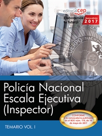 Books Frontpage Policía Nacional. Escala Ejecutiva (Inspector). Temario Vol. I.