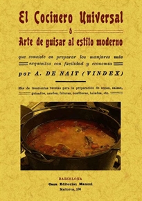 Books Frontpage El cocinero universal o arte de guisar al estilo moderno