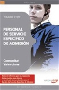 Books Frontpage Personal de Servicio Específico de Admisión de la Comunitat Valenciana. Temario y Test