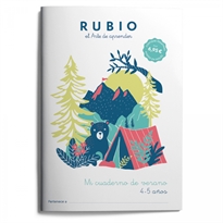 Books Frontpage Mi cuaderno de verano RUBIO. 4-5 años