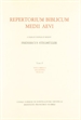 Front pageRepertorium biblicum Medii Aevi. Tomus I. Initia Biblica. Apocrypha. Prologi