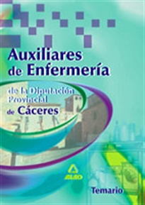 Books Frontpage Auxiliares de enfermeria de la diputacion provincial de caceres. Temario