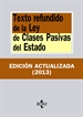 Front pageTexto refundido de la Ley de Clases Pasivas del Estado