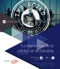 Books Frontpage Fundamentos de la calidad en la industria (ADGD046PO). Especialidades formativas