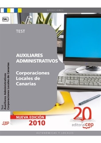 Books Frontpage Auxiliares Administrativos Corporaciones Locales de Canarias. Test