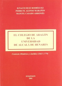 Books Frontpage El Colegio de Aragón de la Universidad de Alcalá de Henares