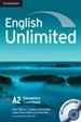 Front pageEnglish Unlimited Elementary Coursebook with e-Portfolio