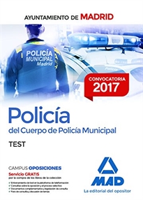 Books Frontpage Policía del Cuerpo de Policía Municipal del Ayuntamiento de Madrid. Test