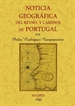 Front pagePortugal. Noticia geográfica del Reyno y caminos