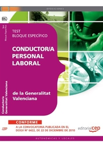 Books Frontpage Conductor /a Personal Laboral de la Generalitat Valenciana. Test Bloque Específico