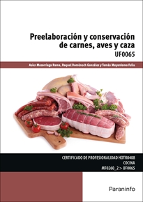Books Frontpage Preelaboración y conservación de carnes, aves y caza