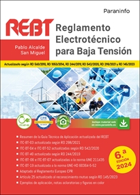 Books Frontpage Reglamento Electrotécnico para Baja Tensión. REBT  6.ª edición 2024