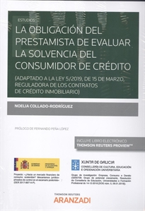 Books Frontpage La obligación del prestamista de evaluar la solvencia del consumidor de crédito (Papel + e-book)