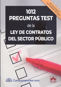 Books Frontpage 1012 preguntas test de la Ley de Contratos del Sector Público