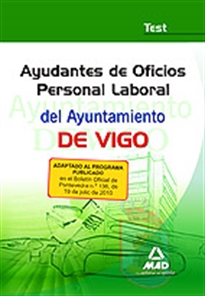 Books Frontpage Ayudante de oficio personal laboral del ayuntamiento de vigo. Test.