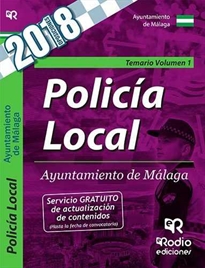 Books Frontpage Policía Local. Ayuntamiento de Málaga. Temario. Volumen 1