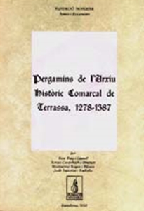 Books Frontpage Pergamins de l'Arxiu Històric Comarcal de Terrassa (1279-1387)