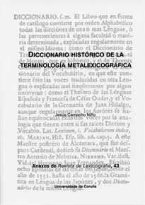 Books Frontpage Diccionario histórico de la terminología metalexicográfica