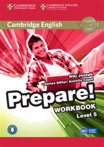 Books Frontpage Cambridge English Prepare! Level 5 Workbook with Audio