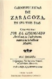 Books Frontpage Carnestolendas de Zaragoza, en sus tres días