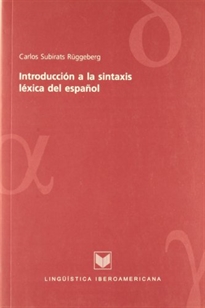 Books Frontpage Introducción a la gramática léxica del español, 2001