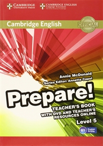 Books Frontpage Cambridge English Prepare! Level 5 Teacher's Book with DVD and Teacher's Resources Online