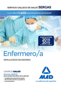 Books Frontpage Enfermero/a del Servicio Gallego de Salud. Simulacros de examen