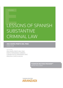 Books Frontpage Lesson of spanish substantive criminal law (Papel + e-book)