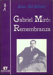 Books Frontpage Gabriel Miró: Remembranza