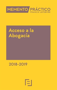 Books Frontpage Memento Acceso a la Abogacía 2018-2019