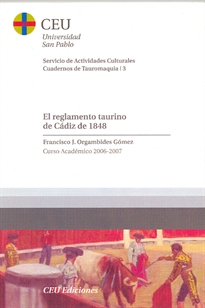Books Frontpage El reglamento taurino de Cádiz de 1848