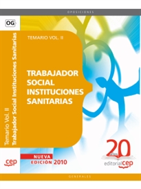 Books Frontpage Trabajador Social Instituciones Sanitarias. Temario Vol. II.