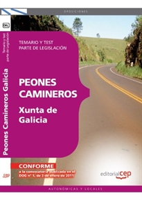 Books Frontpage Peones Camineros de la Xunta de Galicia. Temario y Test. Parte Legislación