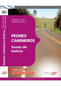 Books Frontpage Peones Camineros de la Xunta de Galicia. Temario y test. Parte específica