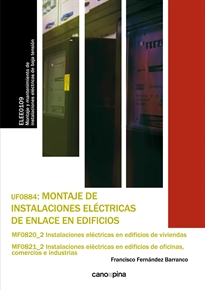 Books Frontpage UF0884 Montaje de instalaciones eléctricas de enlace en edificios