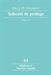 Front pageJosep M. Llompart. Selecció de pròlegs. Vol. 2