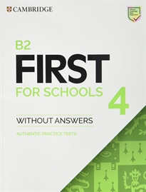 Books Frontpage B2 First for Schools 4 Student's Book without Answers