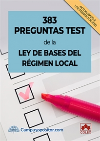 Books Frontpage 383 preguntas test de la Ley de Bases del Régimen Local