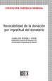 Front pageRevocabilidad de la donación por ingratitud del donatario