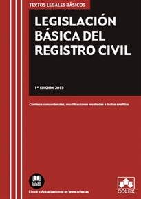 Books Frontpage Legislación Básica del Registro Civil