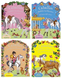 Books Frontpage Caballos y ponis brillantes con pegatinas (4 títulos)