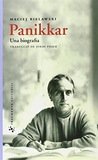Books Frontpage Panikkar. Una biografia