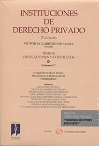 Books Frontpage INSTITUCIONES DE DERECHO PRIVADO. TOMO III OBLIGACIONES Y CONTRATOS. Volumen 2º (Papel + e-book)