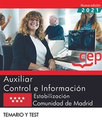 Books Frontpage Auxiliar Control e Información. Estabilización. Comunidad de Madrid. Temario y test